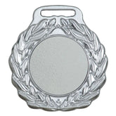 Medalha prata vitoria 60000 6,0 cm com fita azul